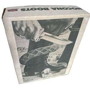 Vintage Nocona Boots BOX ONLY Rattlesnake Texas Bowie Knife Cowboy 1980s Western